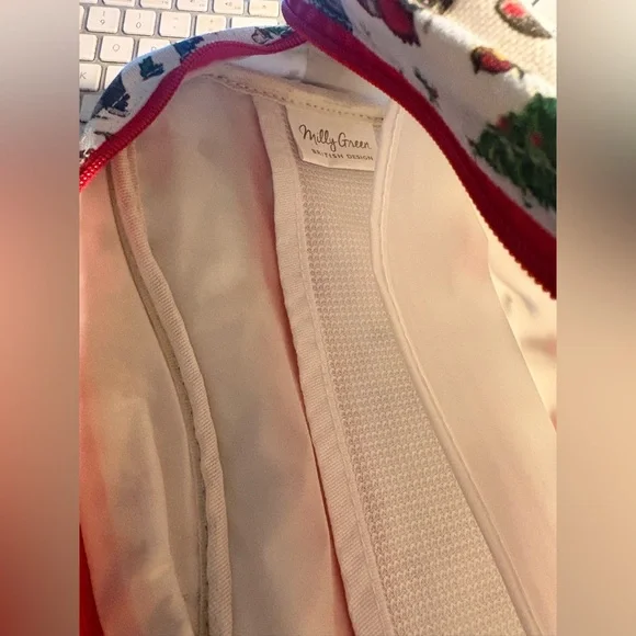 NWT Milly Green Designer Cosmetic/travel Bag - Picture 3 of 5